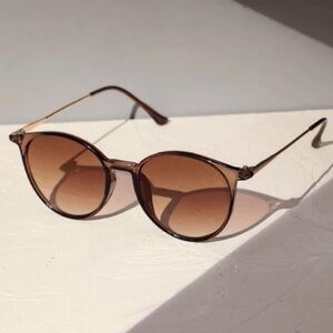 Round Brown Sunglasses